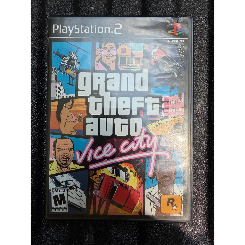 Grand Theft Auto Vice City Sony PlayStation 2 PS2 2002 Comp CIB Map SLUS-20552